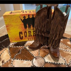 Corral Fringe Boots size 8.5